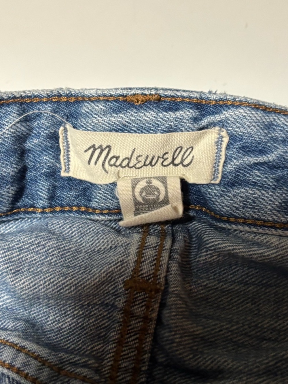Madewell Light Blue Distressed Denim Cutoff Shorts *Read - Picture 3 of 5